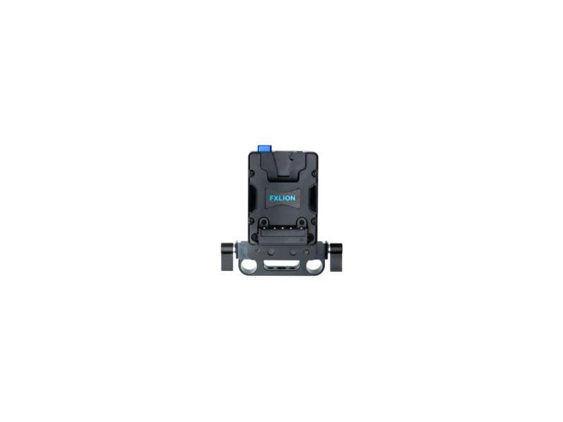 FXLion NANO V-Mount Plate mit Rod Mount V-Mount-Platte mit 15-mm-Stabhalterung für Kamera-Rig