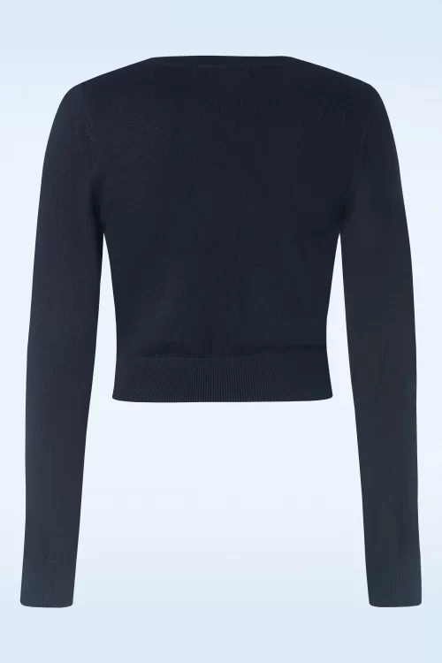 Banned Retro Heritage scandi vest in marineblauw