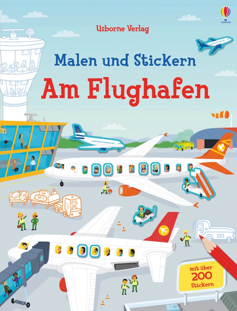Malen und Stickern / Malen und Stickern - Am Flughafen