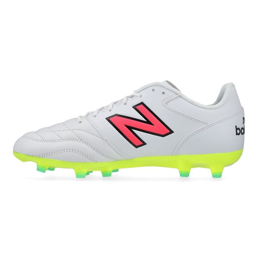 New Balance 442 2.0 Team FG - Blanc/Violet/Jaune Fluo