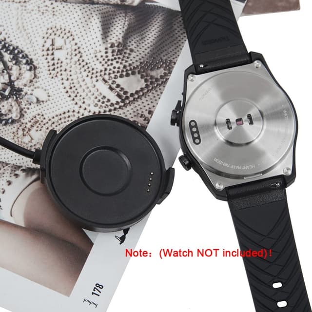 Magnetisk sugeoplader til TicWatch Pro Smart Watch med 1m USB-opladningskabel