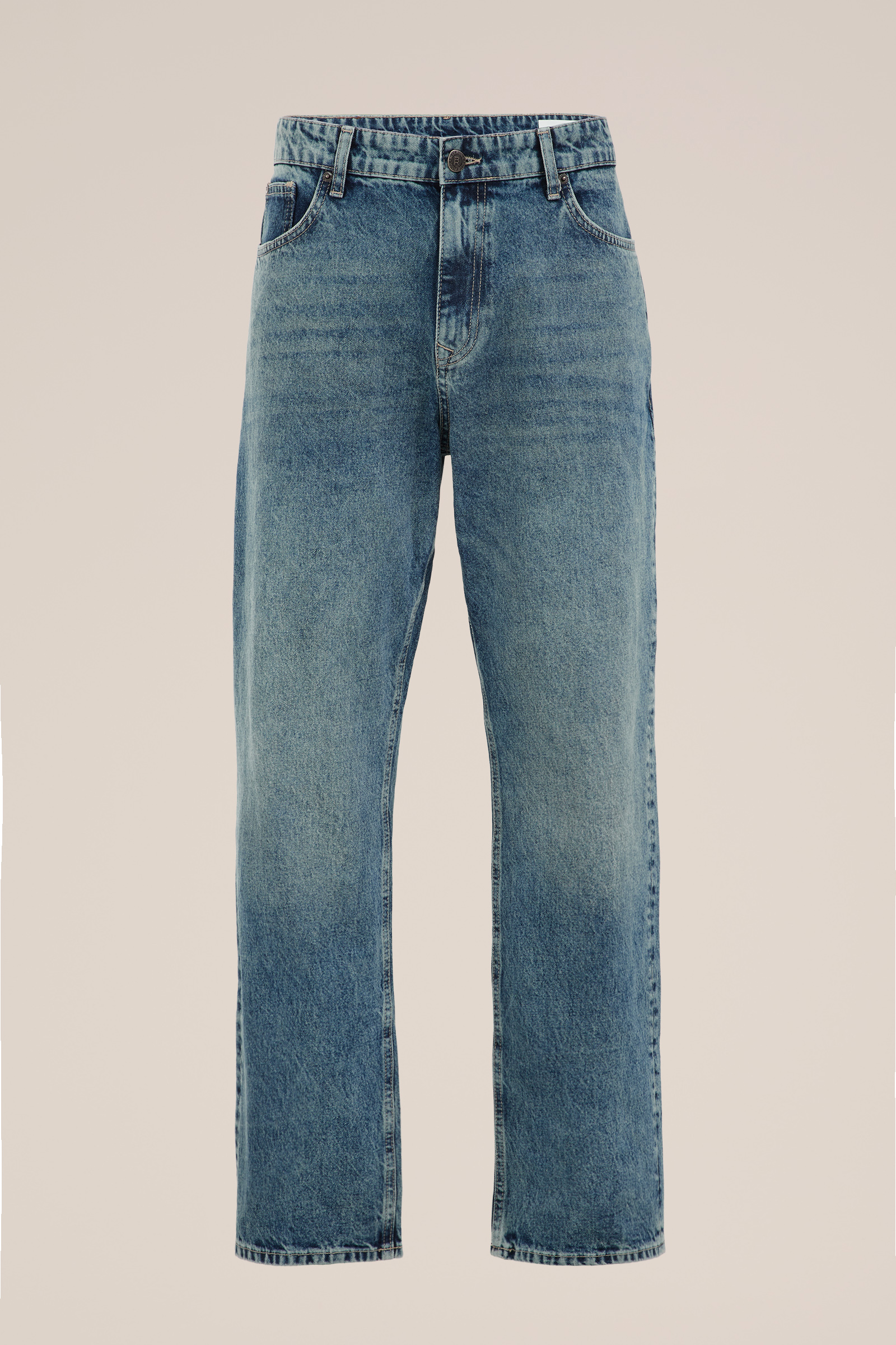 loose fit katoenen jeans Blue Ridge Donkerblauw