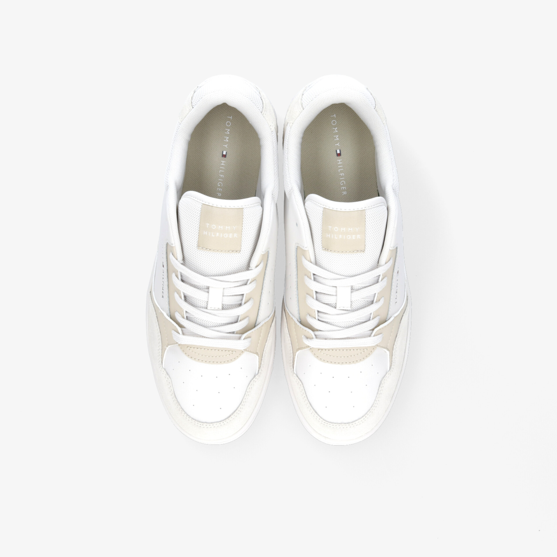TOMMY HILFIGER Essential Basketball Herren Sneaker Low weiß