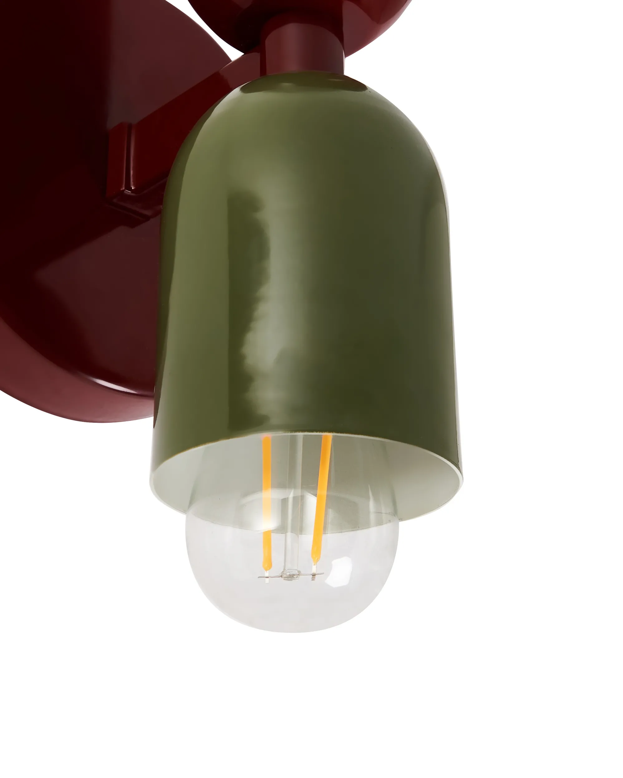 Set van 2 wandlampen TOPI Metaal Rood/groen