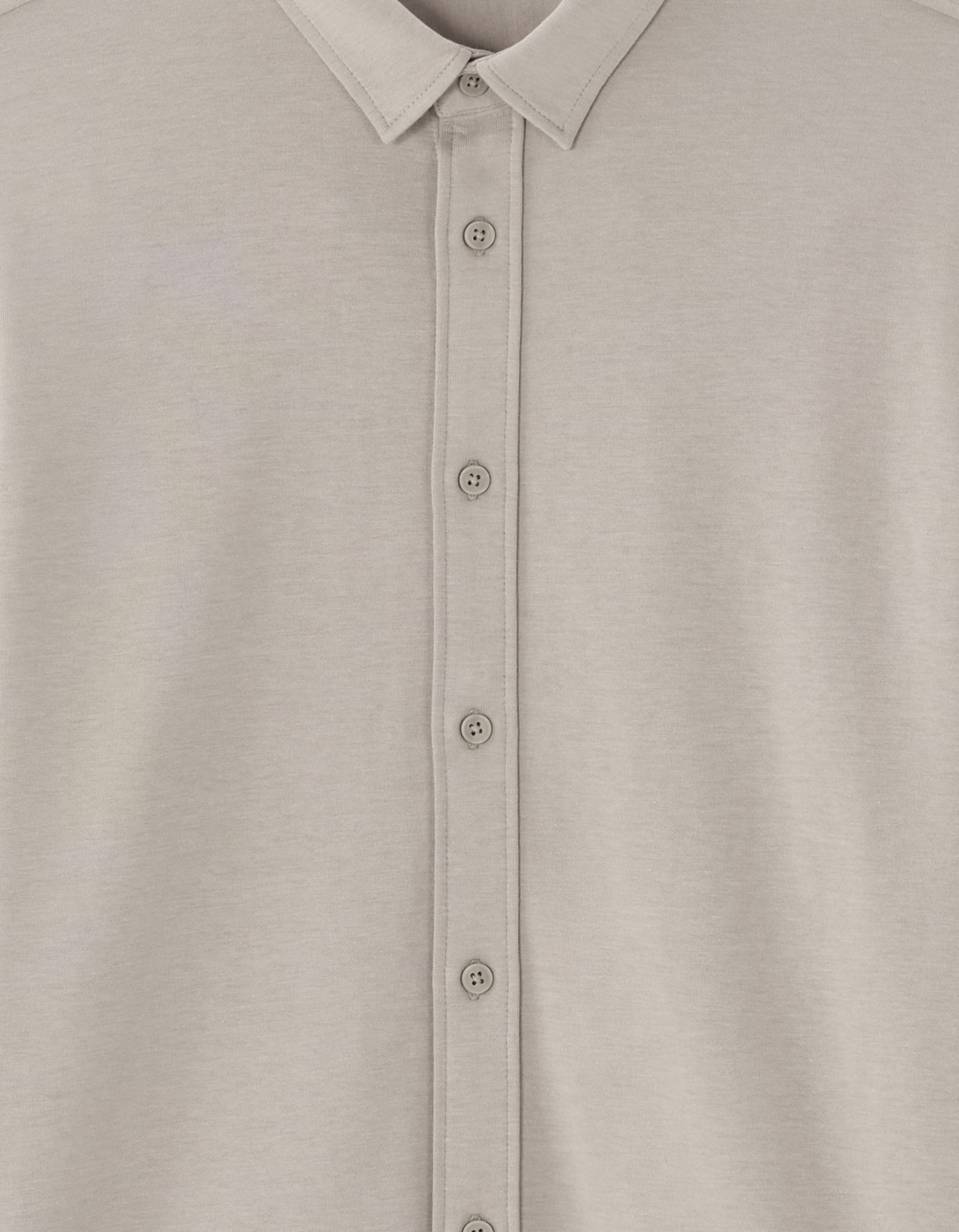 Chemise regular en jersey - gris