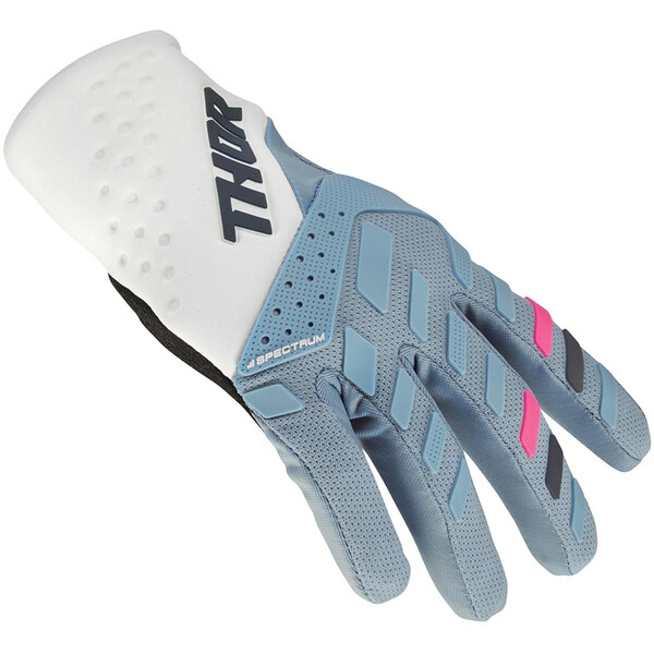 Thor Motocross - Gants femme Spectrum Bleu / Blanc