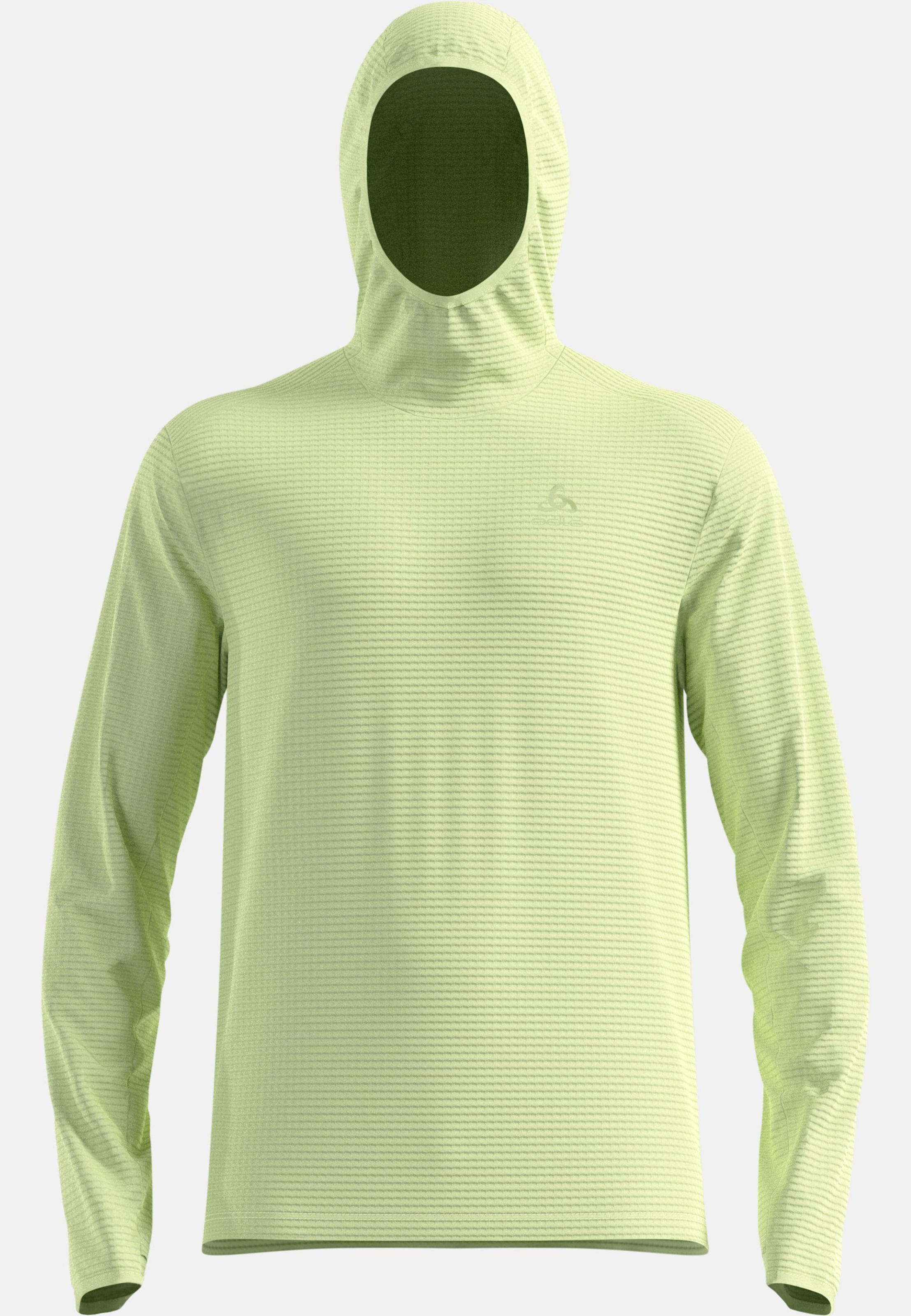 Essentials Thermal Laufhoodie in shadow lime