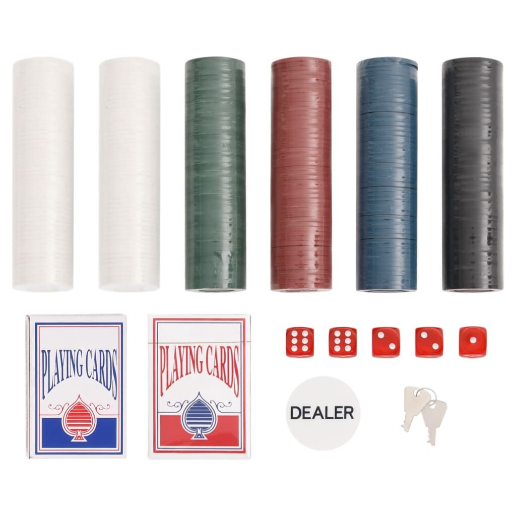 vidaXL Pokerchipset, 300 stuks, 4 g