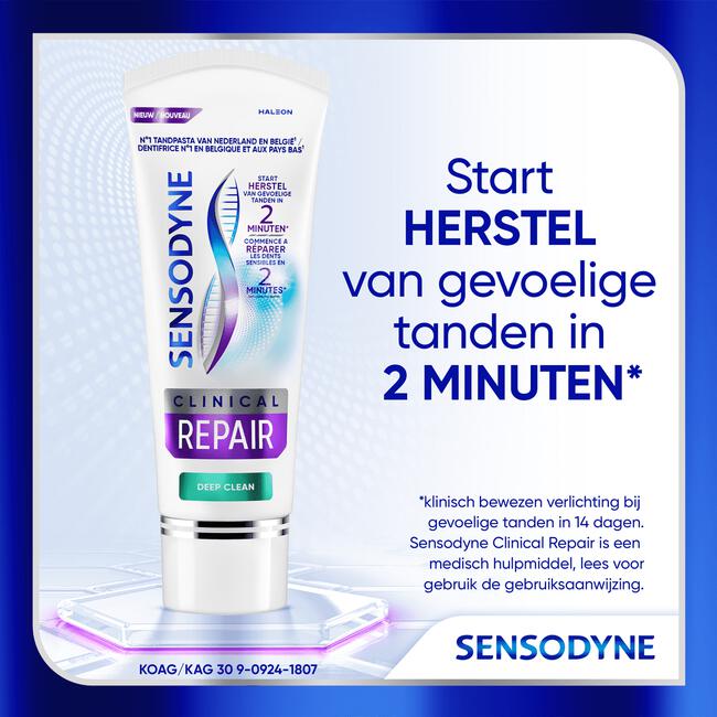 Sensodyne Clinical Repair Deep Clean Tandpasta - 75ML