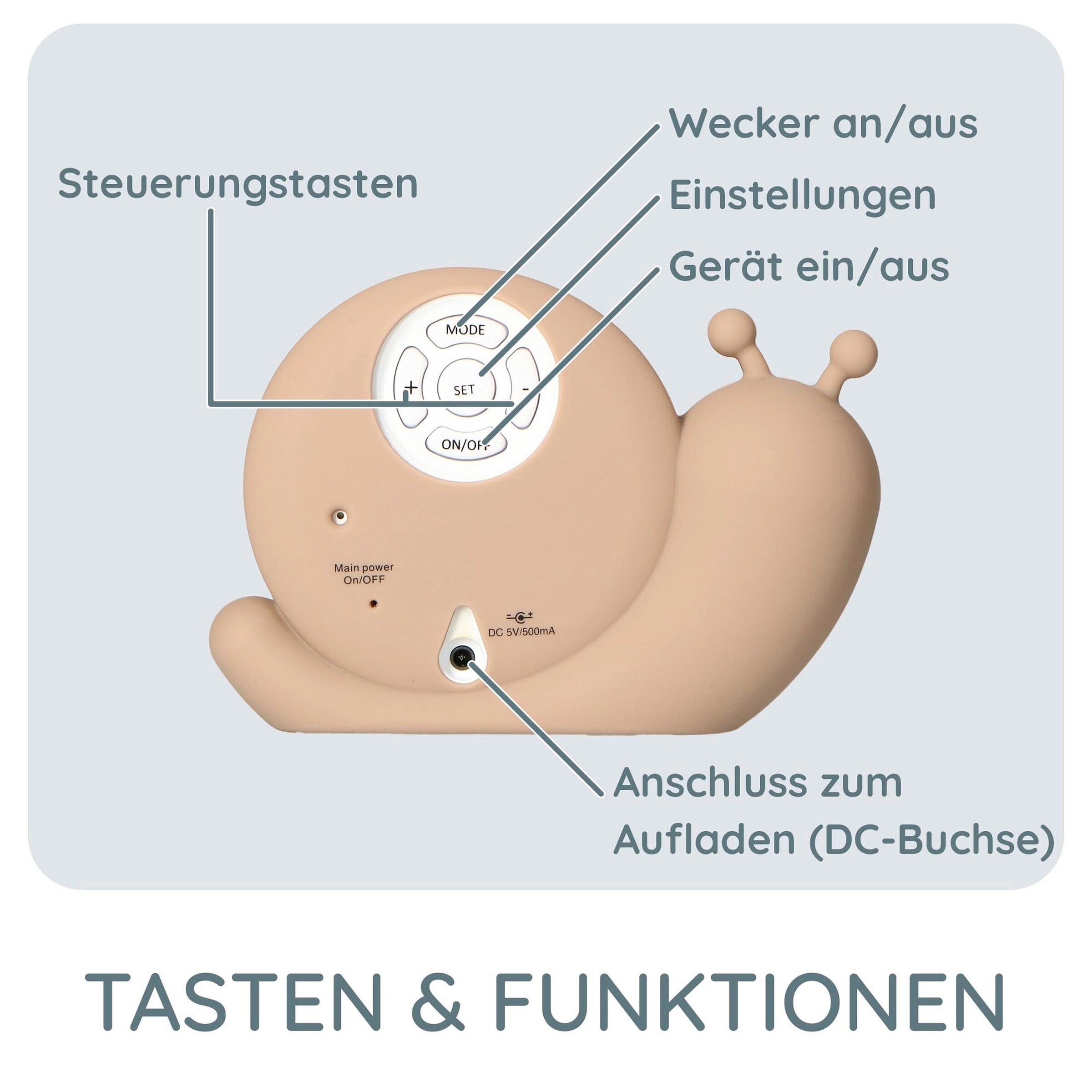 Alecto Schlaftrainer Schnecke