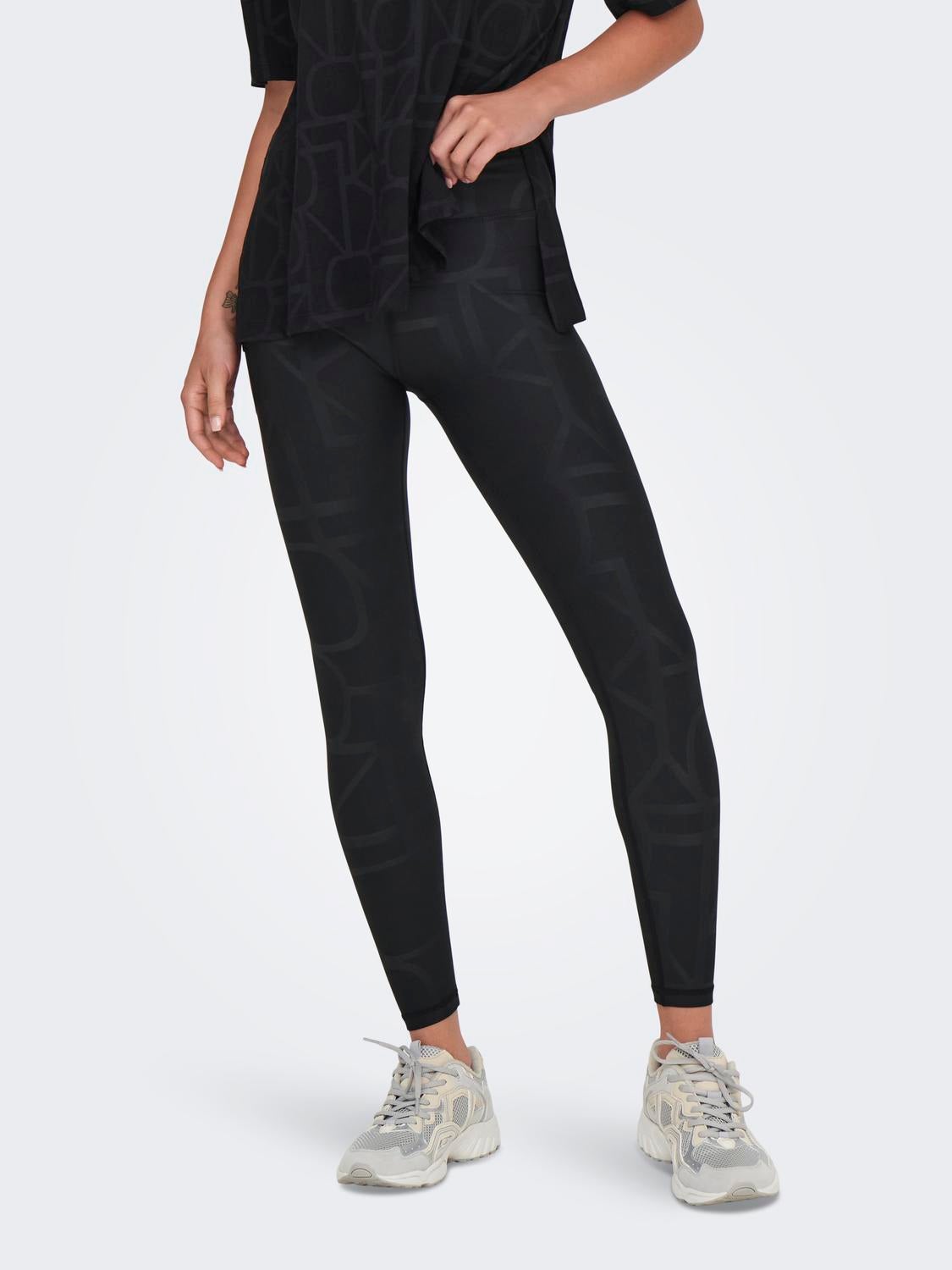 ONPFONT-2 Hohe Taille Skinny Fit Sportleggings Black