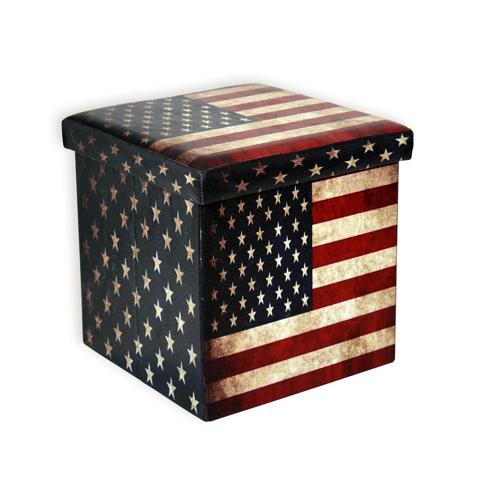 Sitzhocker FLAGGE AMERICA - faltbar- 38 cm