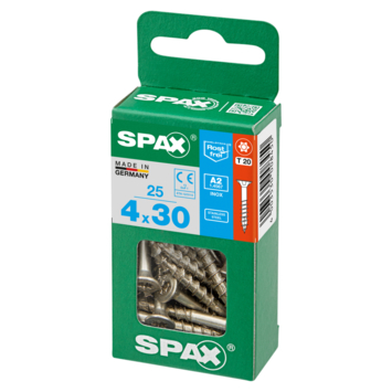 Spax schroef T-Star Plus roestvast 4x30 mm 25 stuks