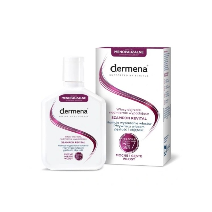 Dermena Revital Shampoo zur Vorbeugung von Haarausfall in den Wechseljahren, 200 ml