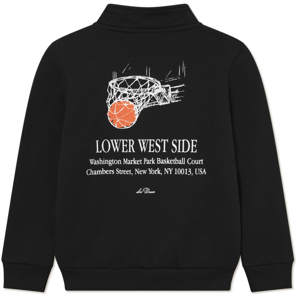 Køb Les Deux Kids Black West Side Half-Zip Sweatshirt KIDS