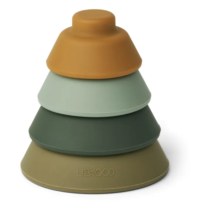 Liewood Tour à empiler Walter en silicone | Vert