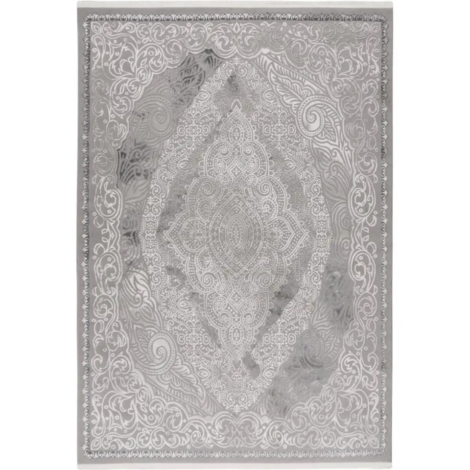 Lalee Vloerkleed Japandi - 3D effect zilver 200x290 cm