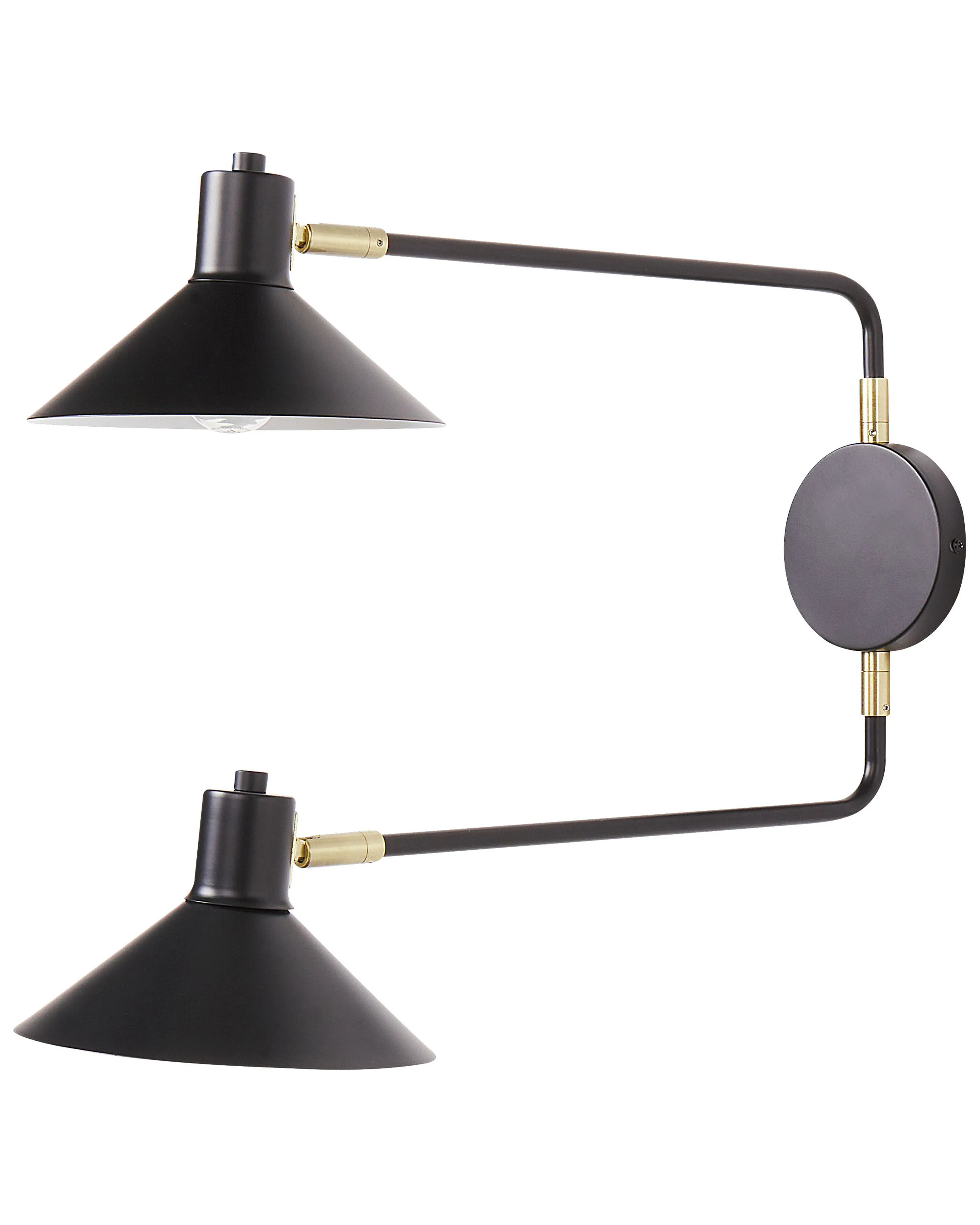 Wandlamp KADASSA verstelbaar Metaal Zwart