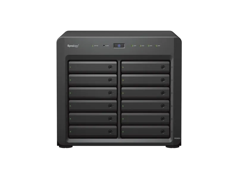 Synology Disk Station DS2422  - NAS-server - 12 bays - SATA 3Gb/s - RAID 0, 1, 5, 6, 10, JBOD - RAM 4 GB - Gigabit Ethernet - iSCSI support