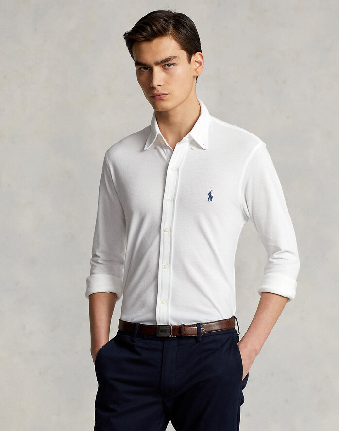 Polo Ralph Lauren Featherweight Mesh Shirt Hvid