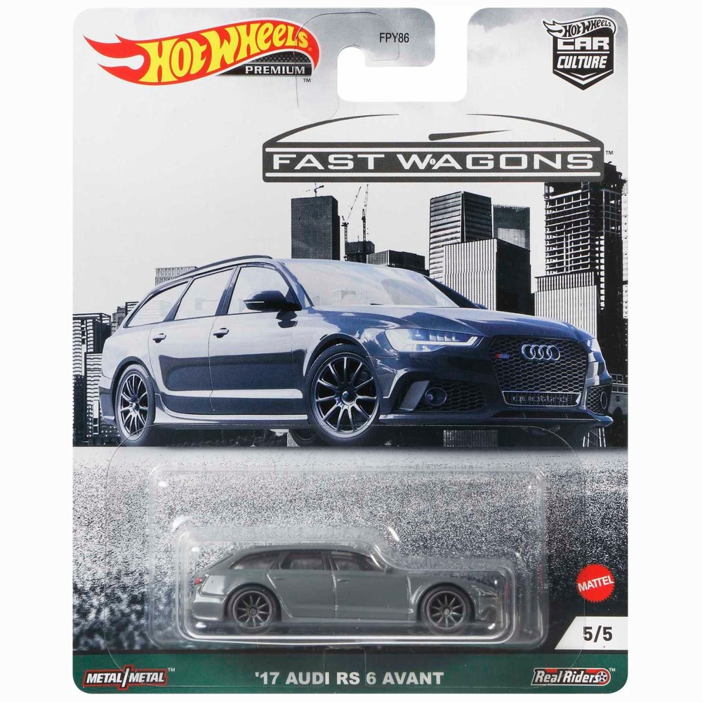 Hot Wheels Car Culture 1:64 Maßstab Diecast '17 Audi RS 6 Avant Fahrzeug