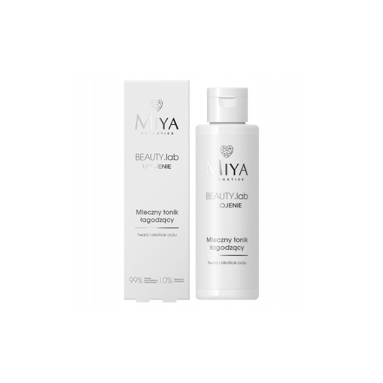 Miya Cosmetics BEAUTY .lab Beruhigender milchiger Toner beruhigend für Gesicht und Augenpartie 100 ml(28-02-2026)