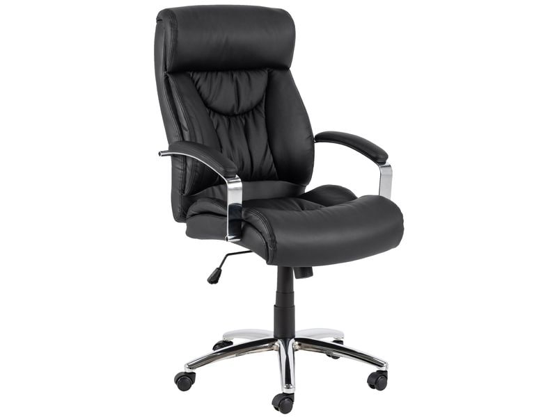 AC Design Bürostuhl Benson, mit Polsterrücken und Armlehnen Schreibtischstuhl im Leder look