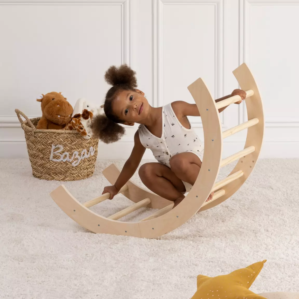 Arche d'apprentissage bébé (81 x 40.5 cm) Noé Beige