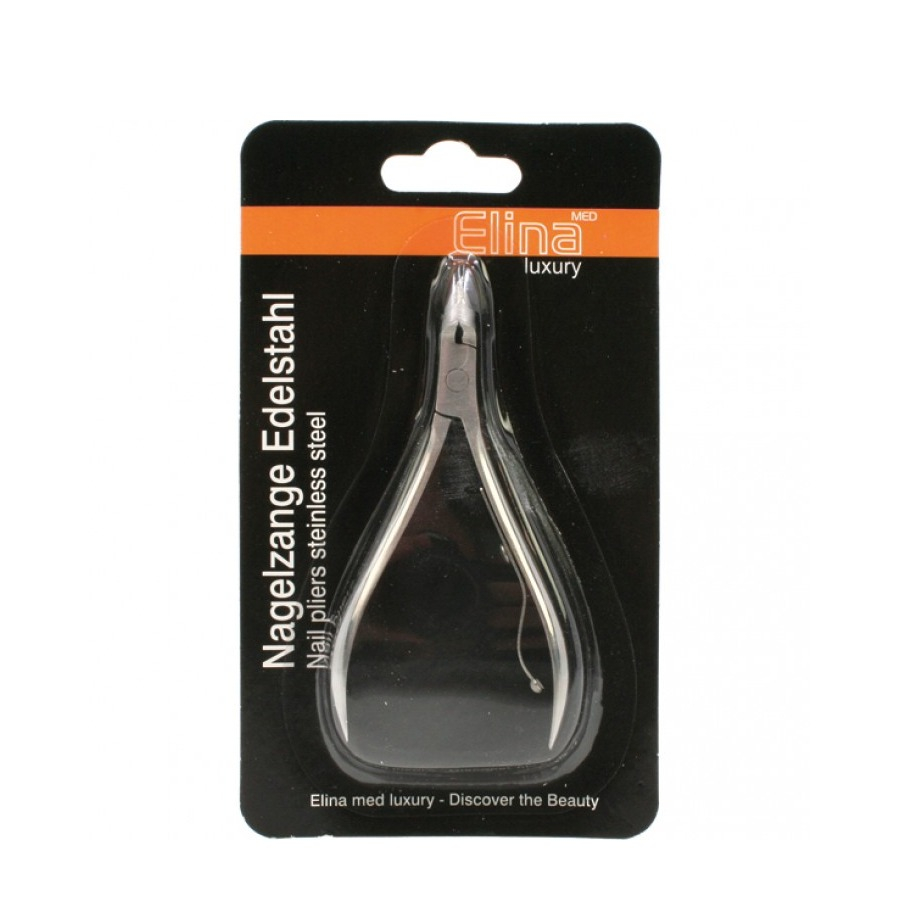 (9cm) Edelstahl Nagelzange für die Maniküre / Pediküre - Silber