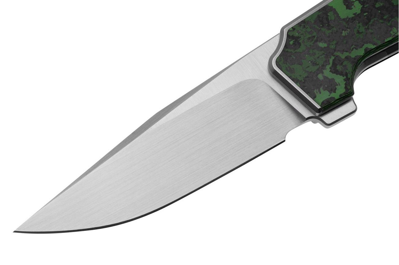 WE Knife OAO One And Only WE23001-3, Satin CPM 20 CV, Bead Blasted Titanium Jungle Wear Fat Carbon Fiber, zakmes