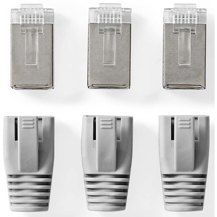 Nedis CCBW89370GY RJ45-connector voor CAT6 FTP netwerkkabel (set van 10)