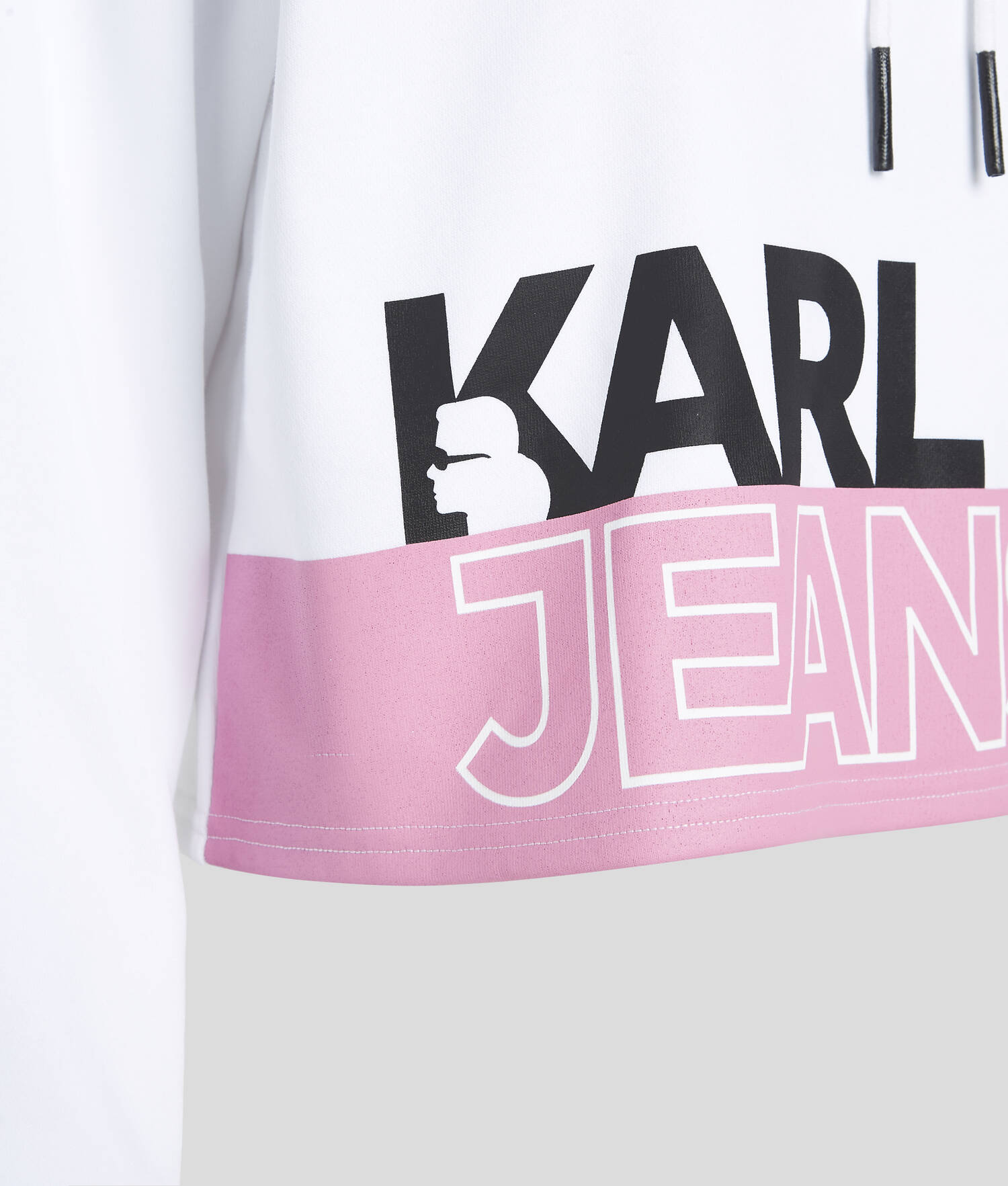 SWEAT À CAPUCHE RAYÉ AVEC LOGO KLJ