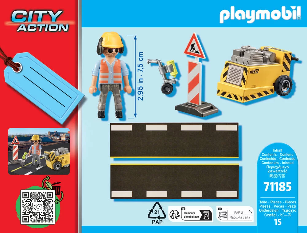 CITY ACTION - OUVRIER AVEC SCIE DE SOL - 71185