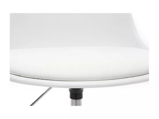 Chaise de bureau design enfant blanche STEEVY
