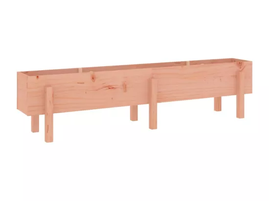 Jardinière bac lit surélevé bois marron 160 x 30 x 38 cm 02_0039370