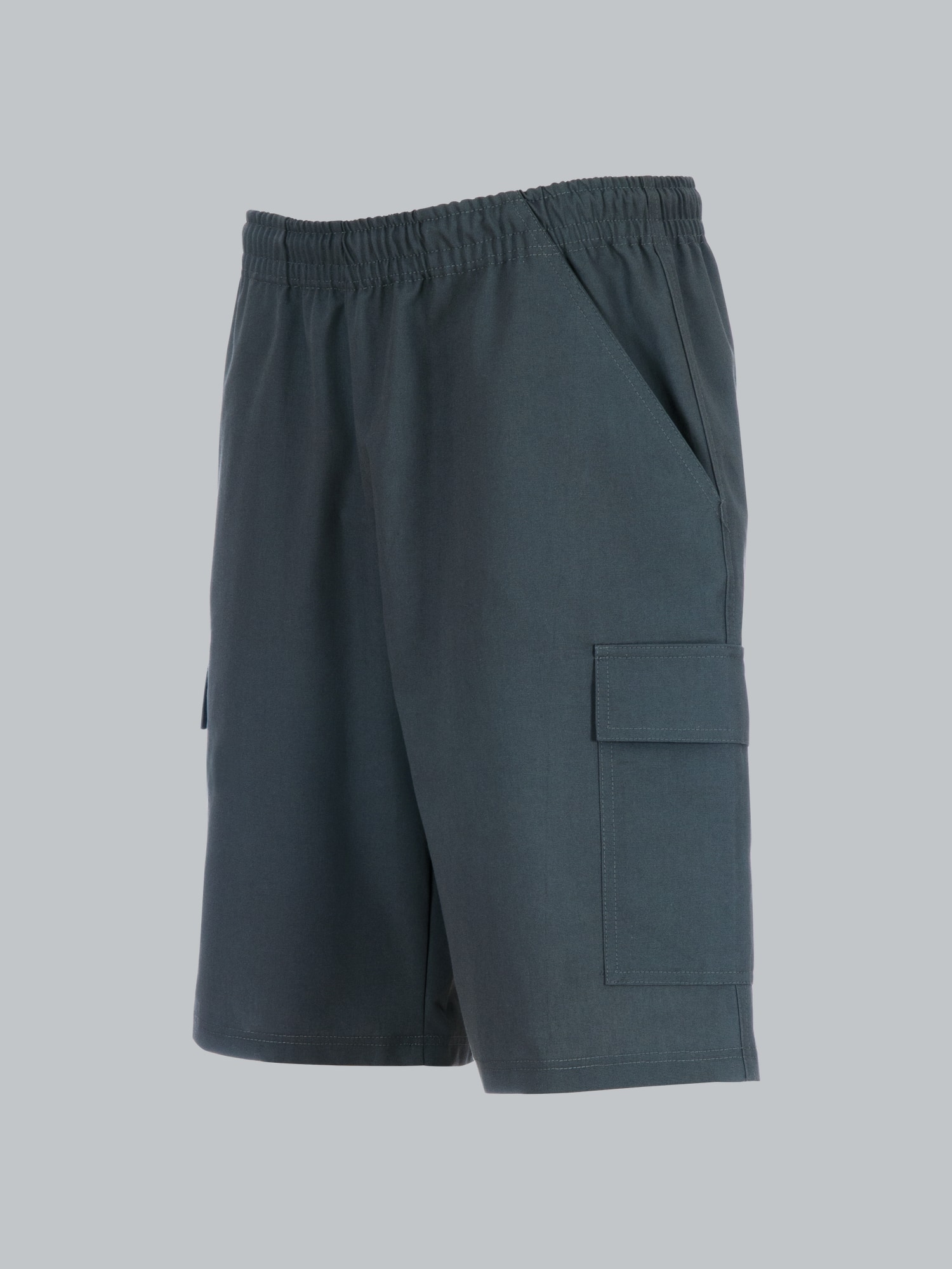 Cargo-Bermuda aus 100% Baumwolle Anthrazit