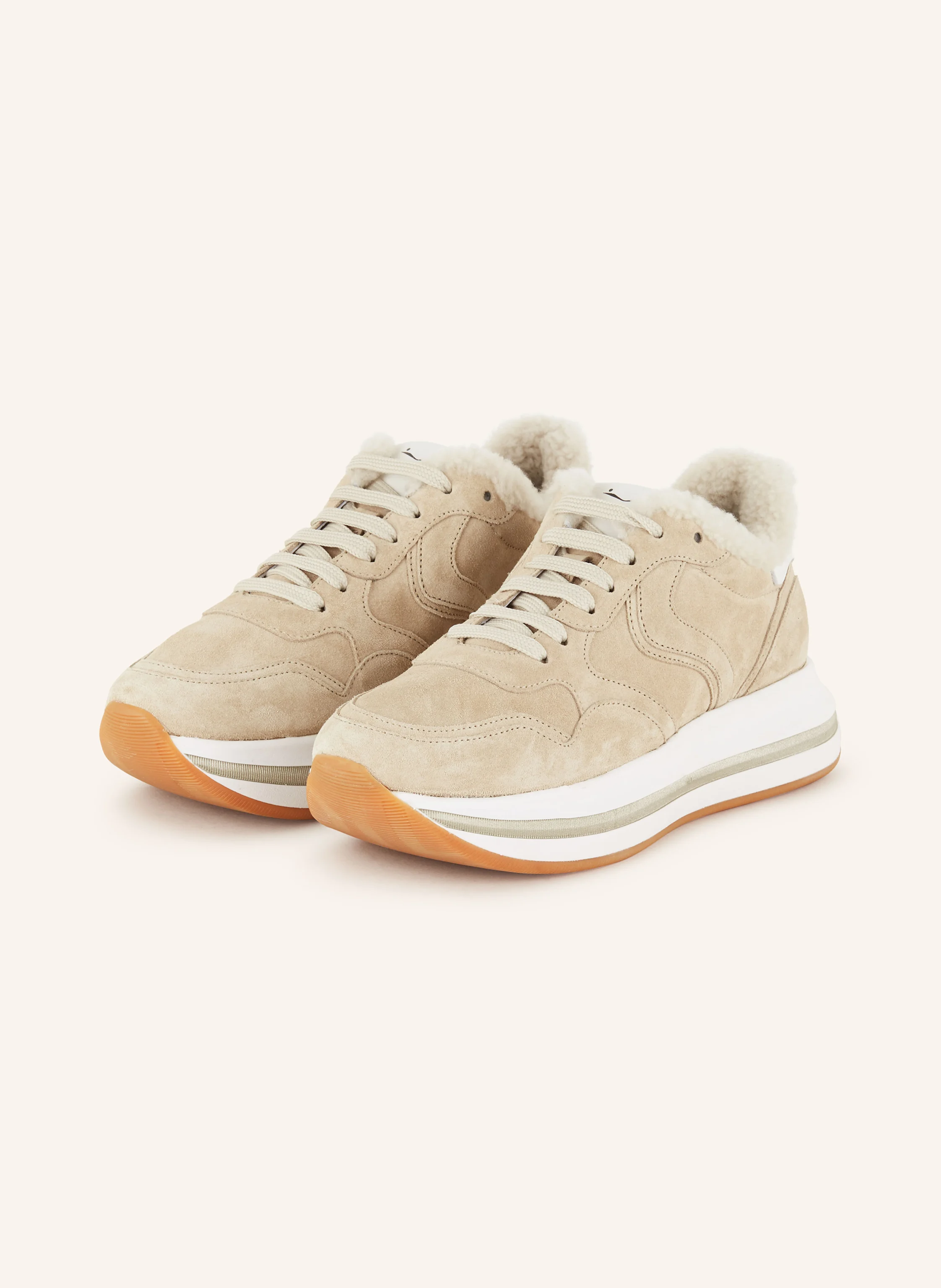VOILE BLANCHE Sneaker MELANY mit Teddyfell