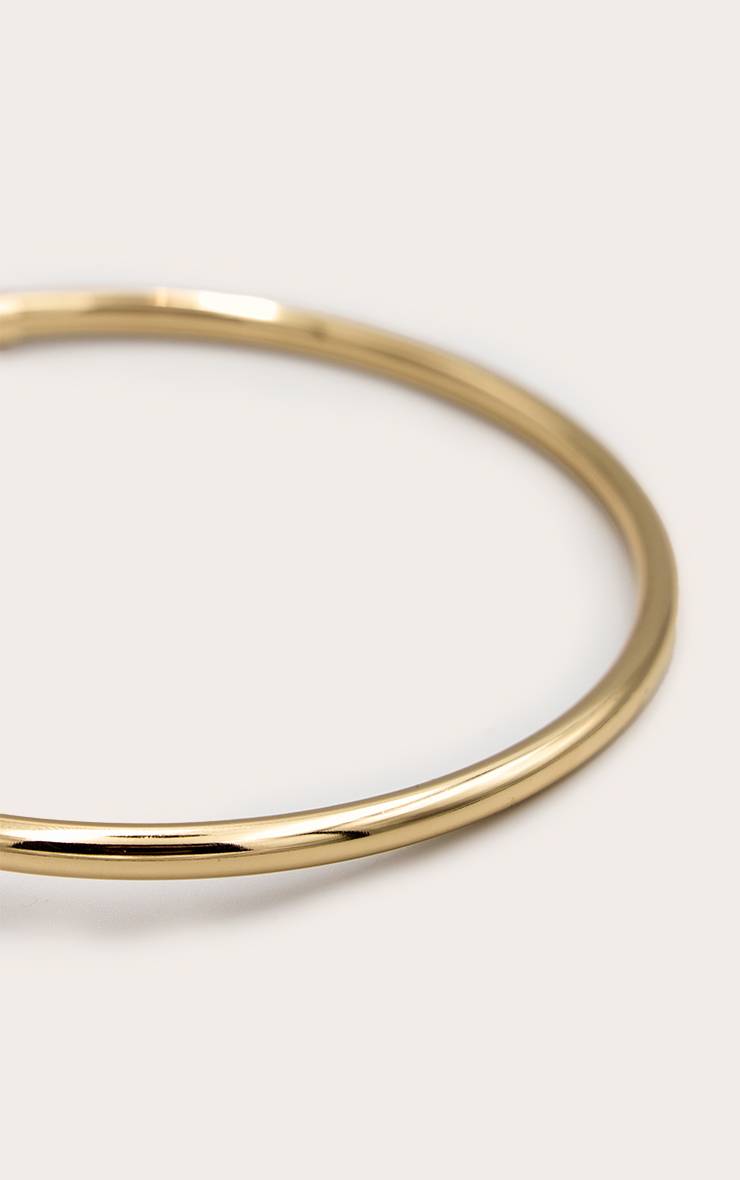 Doré Collier Ras-de-cou Avec Barre Métallique