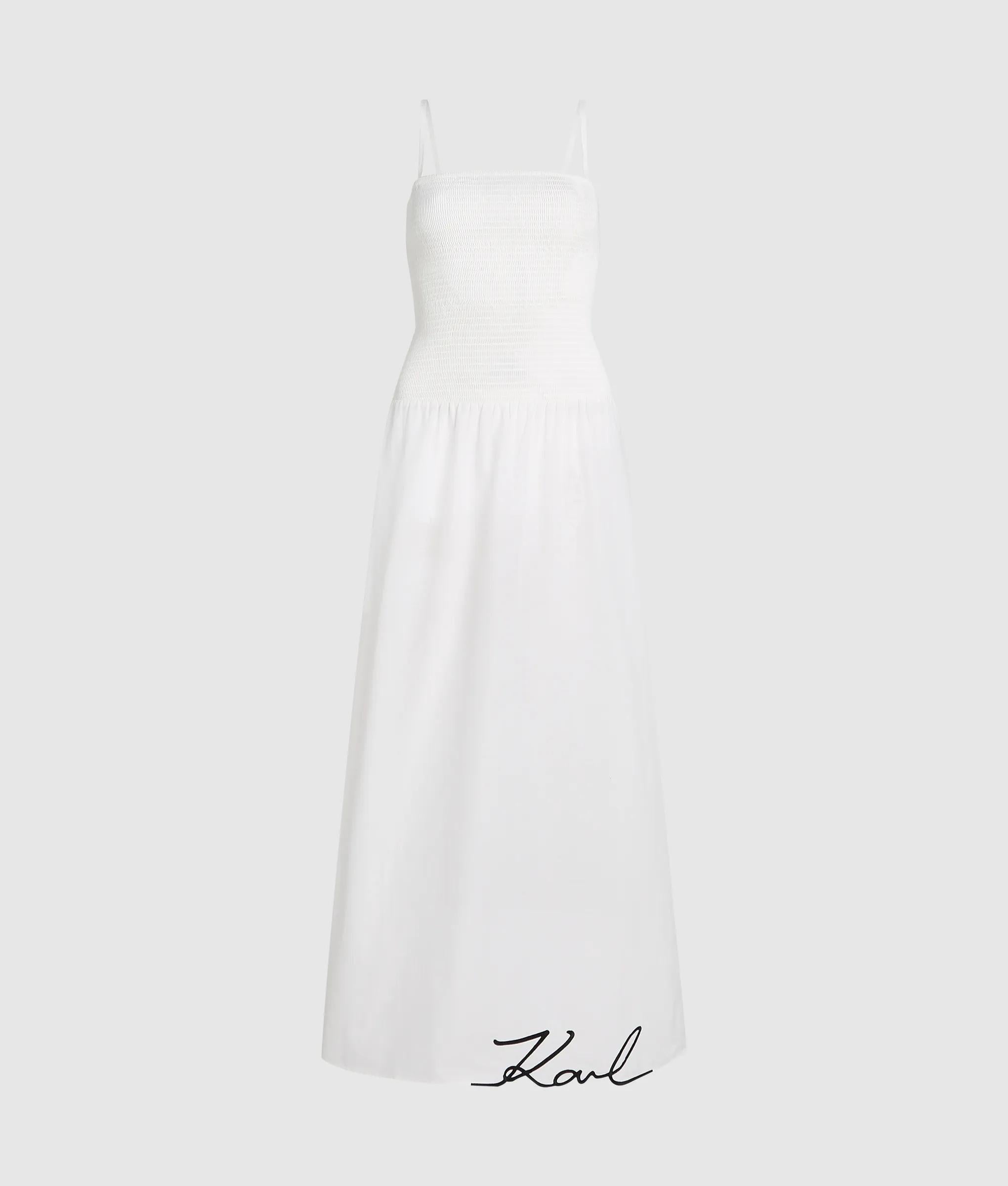 Signature maxi-jurk met verlaagde taille