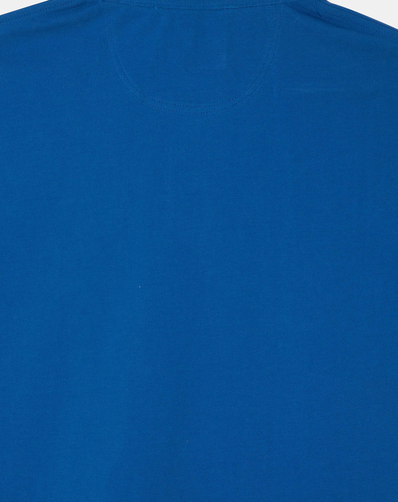 Hackett London Polo Regular Fit uni piqué bleu moyen