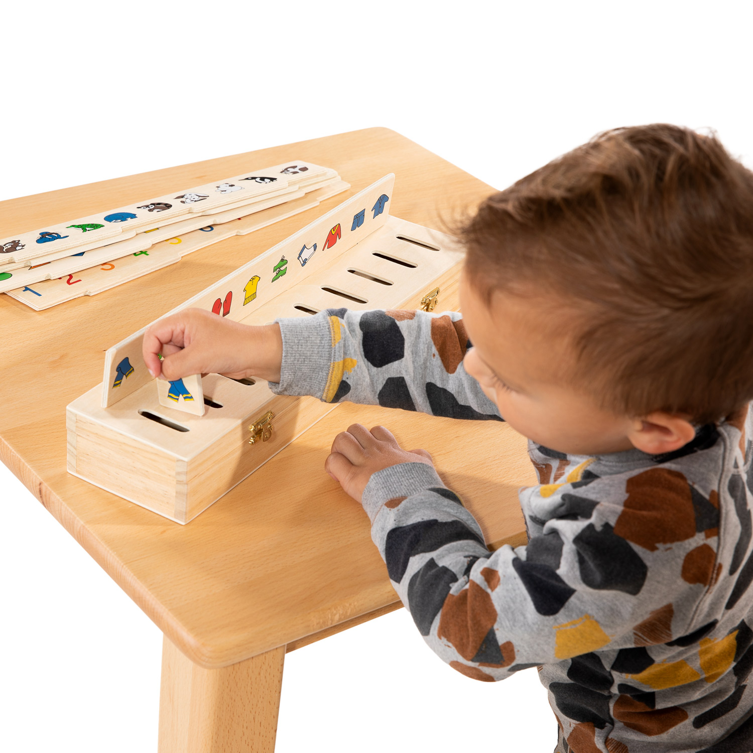 Small Foot-Afbeeldingen Sorteerbox, 55 dlg.