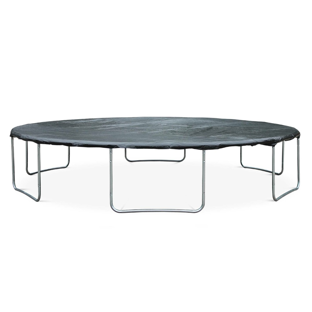 Trampoline 490cm bleu avec pack d'accessoires + tente de camping