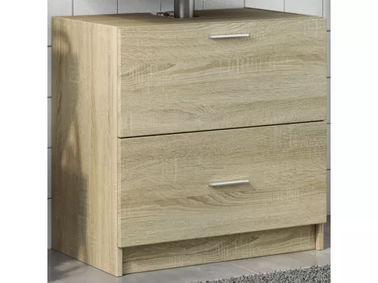 Armoire d'évier chêne sonoma 59x37x59 cm bois d'ingénierie