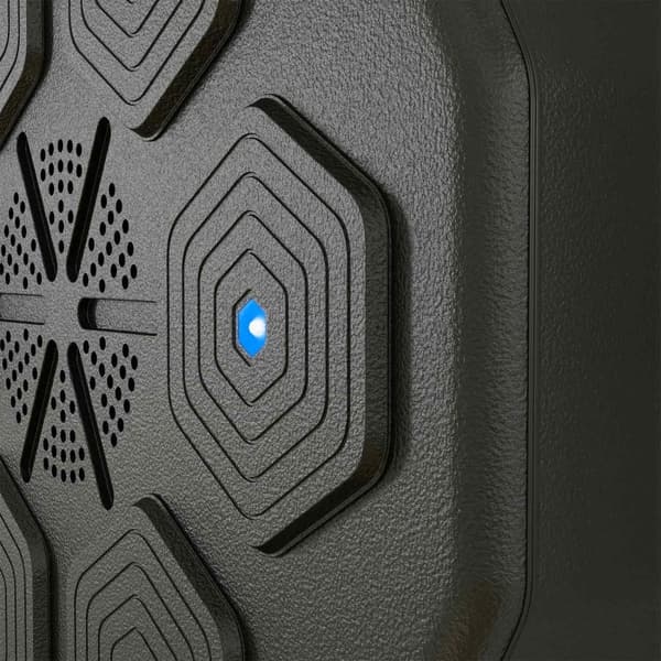 Musikkboksemaskin, elektronisk Bluetooth-boksemaskin med musikk, LED, veggmontert smartboksingmål for voksne, hjemmetrening