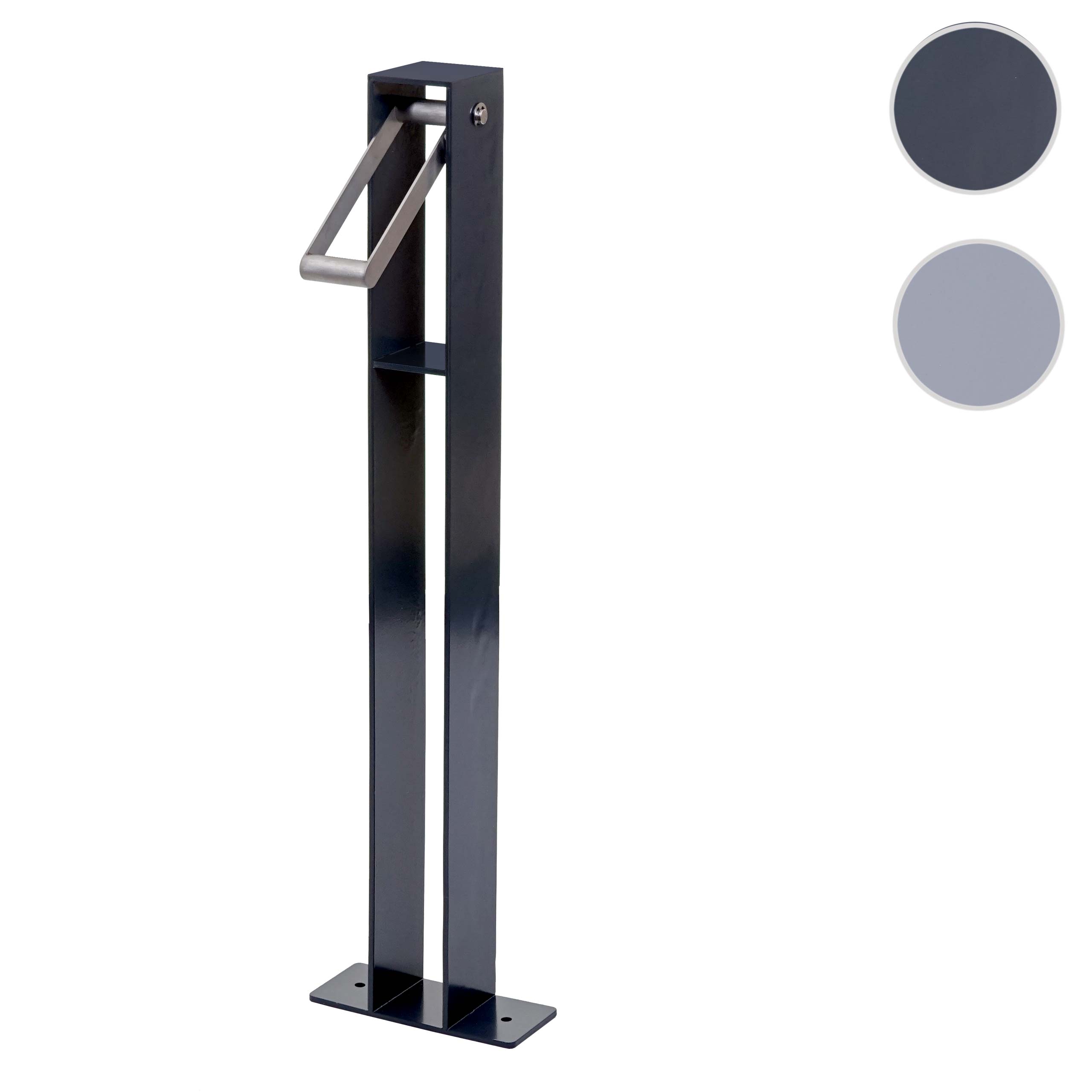 Fahrradbügel MCW-G20, Fahrradständer Anlehnbügel, verzinkter Stahl Outdoor-pulverbeschichtet 96x24x10cm ~ anthrazit