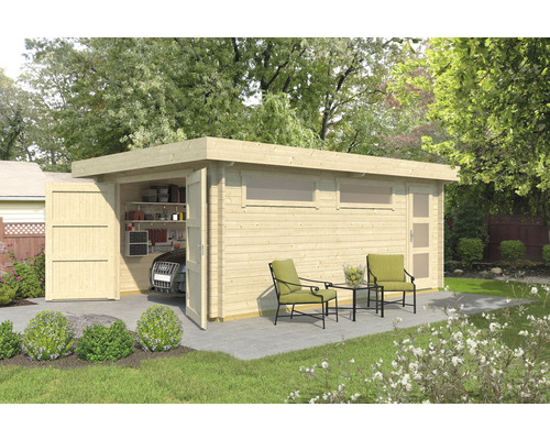 Enkele garage weka 441 360 x 540 cm naturel