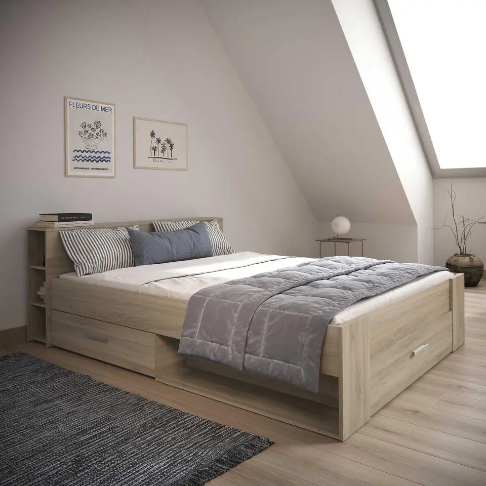 Bed Polly 160 x 200 cm-Kronberg eik