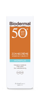 Biodermal Hydraplus Zonnecrème Gezicht SPF50  50ML