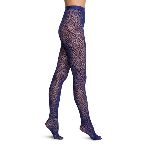 Wolford Ajouré Net Tights, Lapis, M