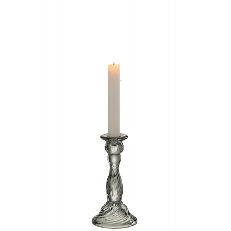 Chandelier en verre gris 8x8x16cm
